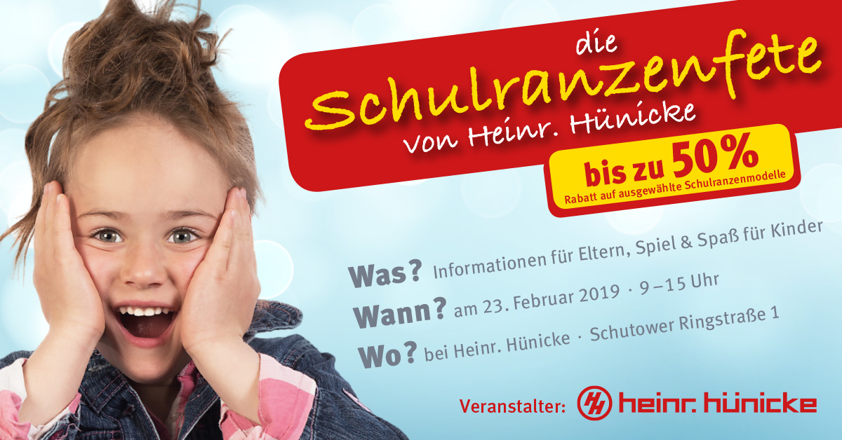 Schulranzenfete Heinrich Hünicke