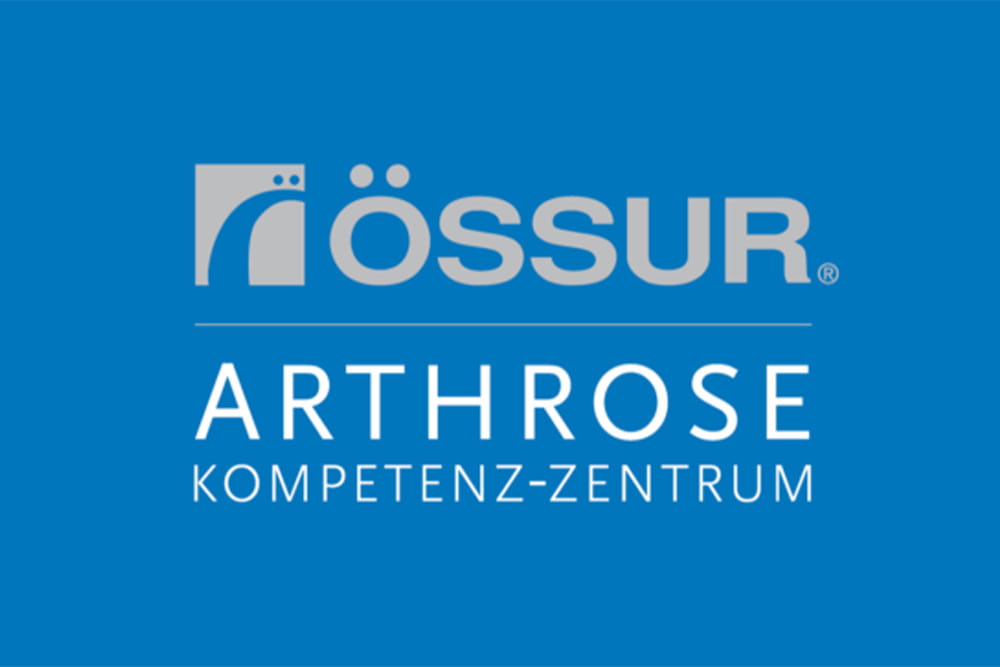 Ein Logo vom Össur Arthrose Kompetenz-Zentrum