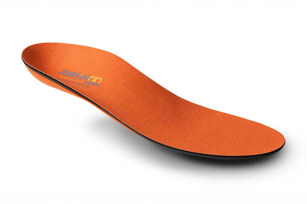 Eine Jurtin Einlage in orange.